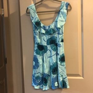Reformation Summer Sun Dress in Blue Floral
